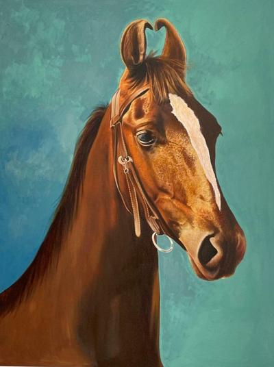 brownie horse painting