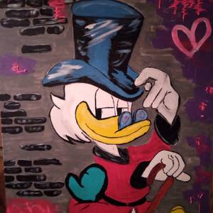 Scrooge mc duck acrylic grafitti