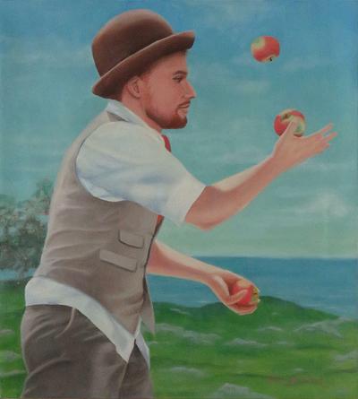 The Juggler Found An Apple tree