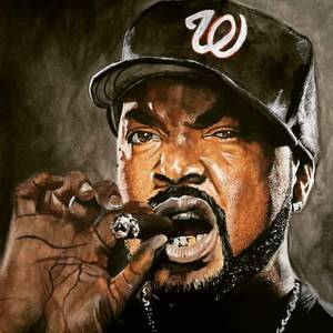 Ice Cube on canvas