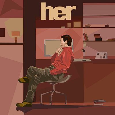 Film Illustration - "Her"