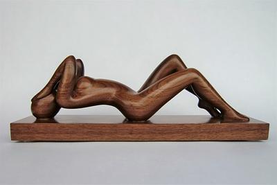 Nude Woman Wood Sculpture ECSTASY