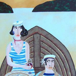 Fish and wine