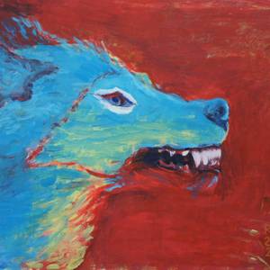 Loup en colére
