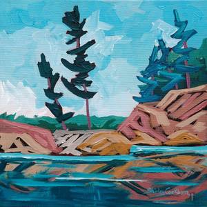 1254 Shoreline 1-21 Landscape Painting