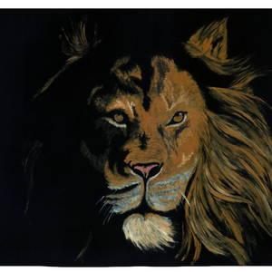 Lion Oil Painting Digital Print