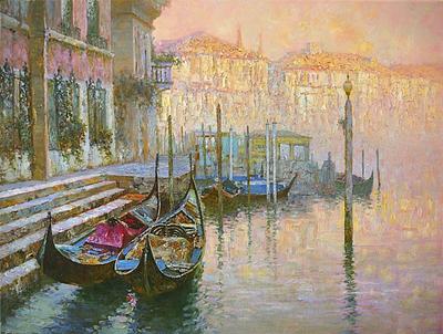 Sunrise in Venice.