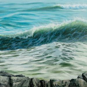Wave and rock
