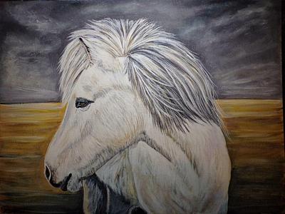 A Storm's Coming- horse painting