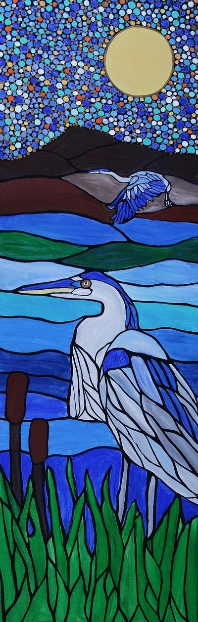Blue herons