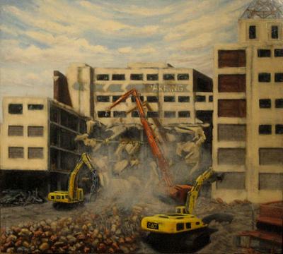Demolition of Woodwards Department Store