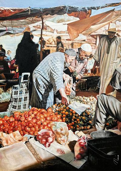 Traditional market of Morocco