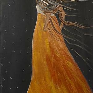 Lady in the rain