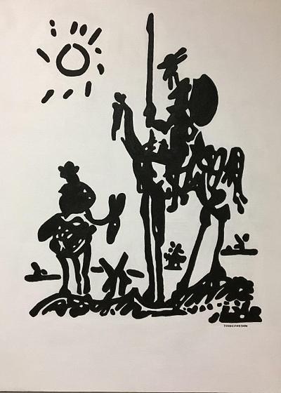 Picasso's Don Quixote (Large 30 X40)