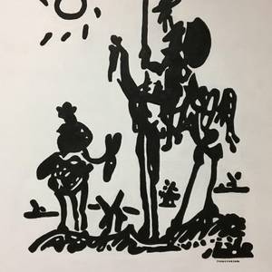Picasso's Don Quixote (Large 30 X40)