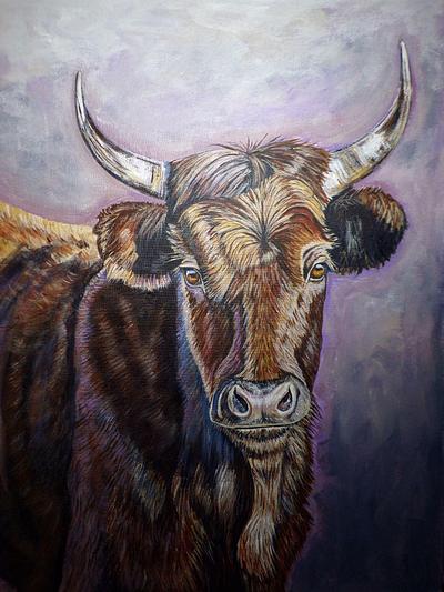 Bull original painting