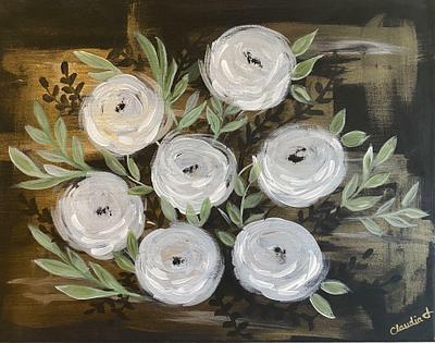 White flowers