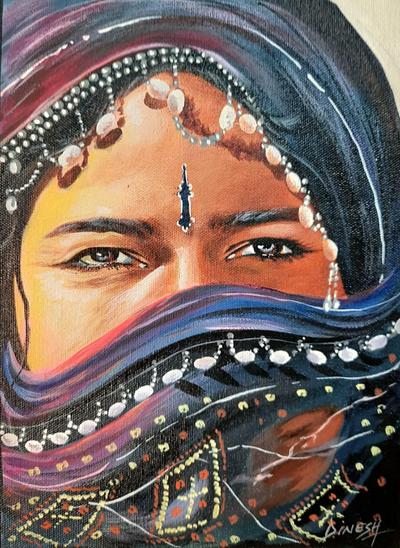 gypsy woman painting