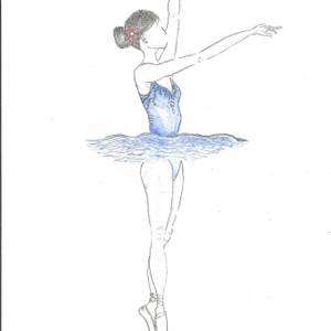 Ballerina blue tutu
