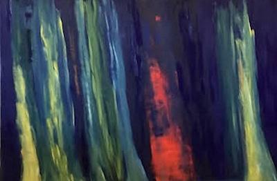ANCESTRY TWO, oil on canvas, 30 " by 40 " by 3 ".