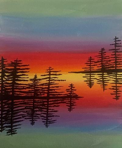 Reflet sur le lac