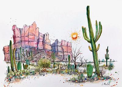 Le saguaros, Arizona