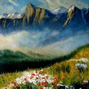 Mountain fogs and flowers