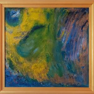 Original abstract oil painting on canvas