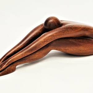 Nude Woman Wood Sculpture FLEXIBILITY